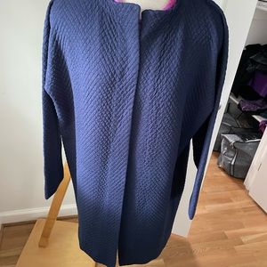 Eileen Fisher Navy Blue open front cardi